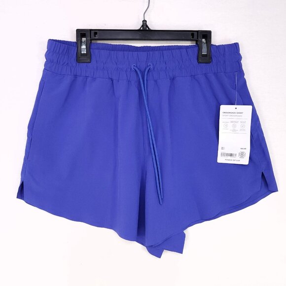 Athleta Crossroads Shorts Women Size Small Purple Drawstring Pockets Athleisure - Picture 1 of 12